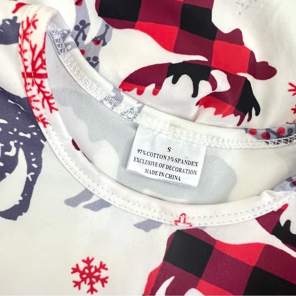 White Winter Moose Dress - Picture 2 of 2